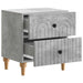 Dulap de noapte Gri Beton 43 x 34,5 x 48 cm Lemn prelucrat - WALTI WALTI