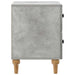 Dulap de noapte Gri Beton 43 x 34,5 x 48 cm Lemn prelucrat - WALTI WALTI