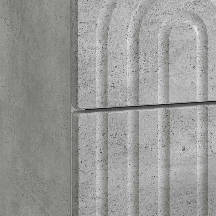Dulap de noapte cu sertar 2 pcs Gri Beton 43 x 34,5 x 48 cm - WALTI WALTI