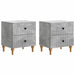 Dulap de noapte cu sertar 2 pcs Gri Beton 43 x 34,5 x 48 cm - WALTI WALTI