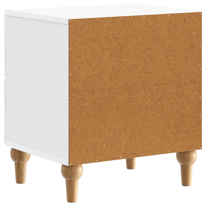 Dulap de noapte cu sertar Alb foarte lucios 43 x 34,5 x 48 cm - WALTI WALTI