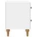 Dulap de noapte cu sertar Alb foarte lucios 43 x 34,5 x 48 cm - WALTI WALTI