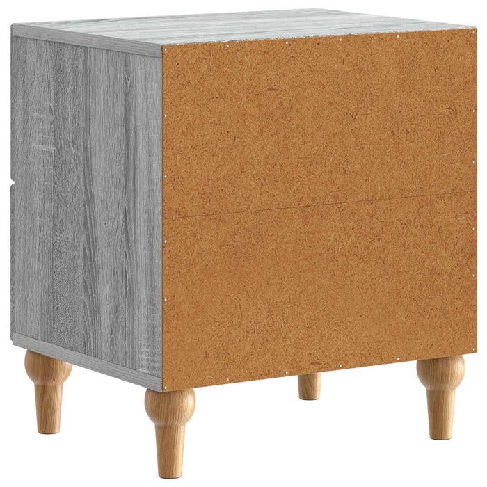 Dulap de noapte cu sertar 2 pcs Sonoma gri 43 x 34,5 x 48 cm - WALTI WALTI