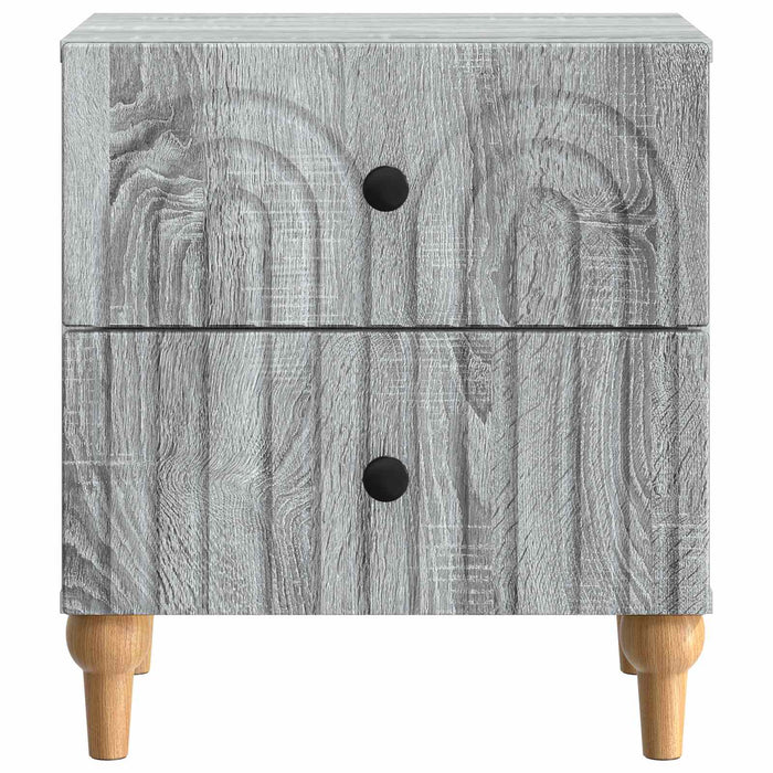 Dulap de noapte cu sertar 2 pcs Sonoma gri 43 x 34,5 x 48 cm - WALTI WALTI