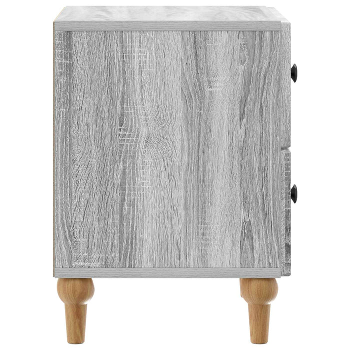 Dulap de noapte cu sertar 2 pcs Sonoma gri 43 x 34,5 x 48 cm - WALTI WALTI