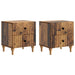 Dulap de noapte cu sertar 2 pcs Lemn vechi 43 x 34,5 x 48 cm - WALTI WALTI