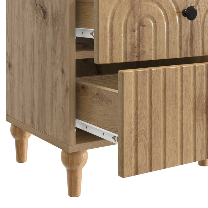 Dulap de noapte cu sertar Stejar Artizanal 43 x 34,5 x 48 cm - WALTI WALTI