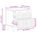 Dulap de noapte cu sertar Stejar Artizanal 43 x 34,5 x 48 cm - WALTI WALTI