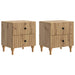 Dulap de noapte 2 pcs Stejar Artizanal 43 x 34,5 x 48 cm - WALTI WALTI