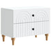 Dulap de noapte cu sertar Alb 62 x 34,5 x 48 cm Lemn prelucrat - WALTI WALTI