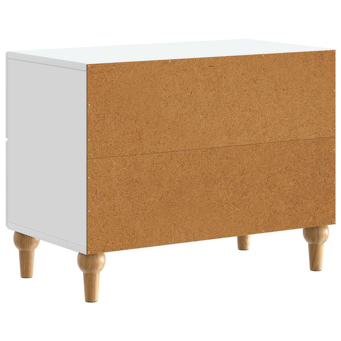 Dulap de noapte cu sertar Alb 62 x 34,5 x 48 cm Lemn prelucrat - WALTI WALTI