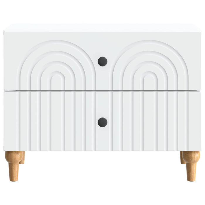 Dulap de noapte cu sertar Alb 62 x 34,5 x 48 cm Lemn prelucrat - WALTI WALTI