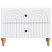 Dulap de noapte cu sertar Alb 62 x 34,5 x 48 cm Lemn prelucrat - WALTI WALTI