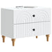 Dulap de noapte cu sertar Alb 62 x 34,5 x 48 cm Lemn prelucrat - WALTI WALTI