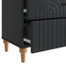 Dulap de noapte Negru 62 x 34,5 x 48 cm Lemn prelucrat - WALTI WALTI