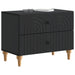Dulap de noapte Negru 62 x 34,5 x 48 cm Lemn prelucrat - WALTI WALTI