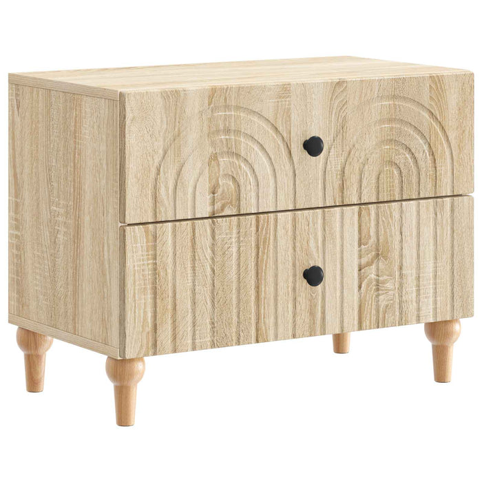 Dulap de noapte Stejar Sonoma 62 x 34,5 x 48 cm Lemn prelucrat WALTI