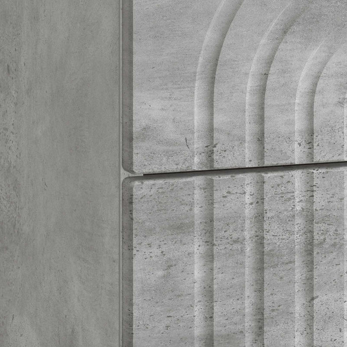 Dulap de noapte Gri Beton 62 x 34,5 x 48 cm Lemn prelucrat - WALTI WALTI