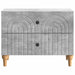 Dulap de noapte Gri Beton 62 x 34,5 x 48 cm Lemn prelucrat - WALTI WALTI