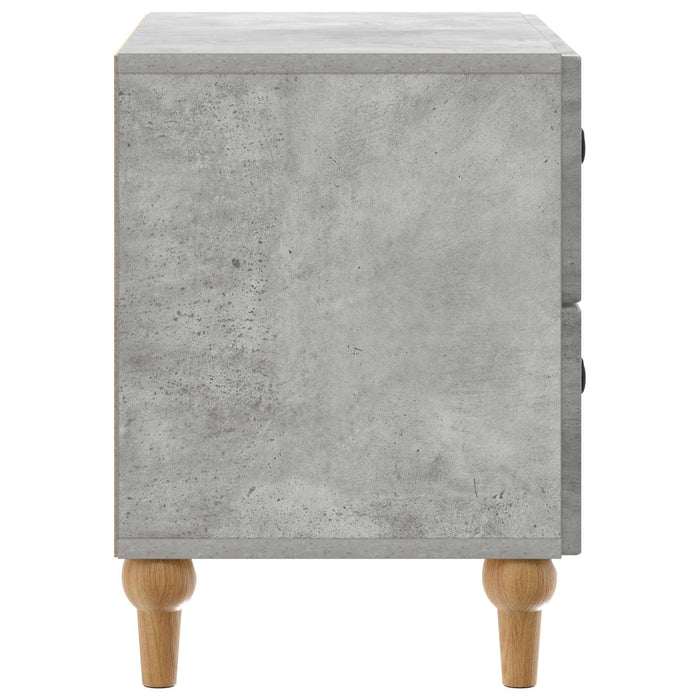 Dulap de noapte Gri Beton 62 x 34,5 x 48 cm Lemn prelucrat - WALTI WALTI