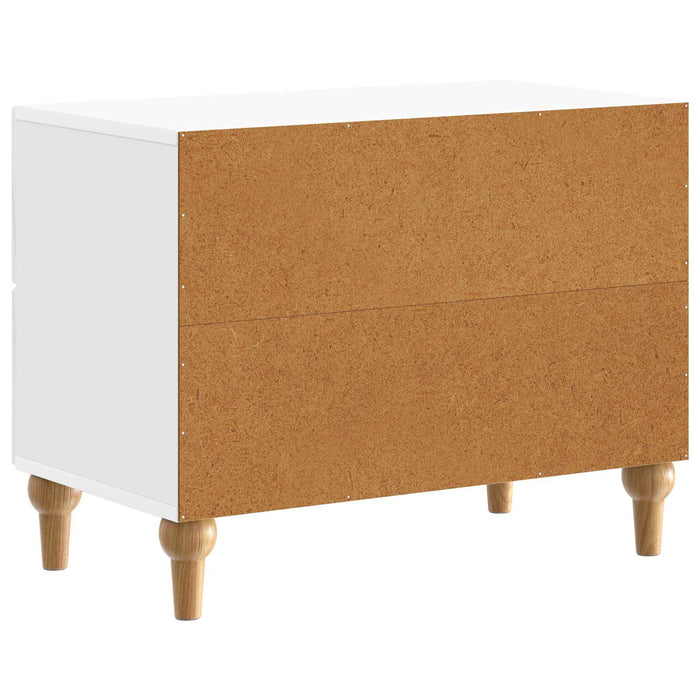 Dulap de noapte cu sertar Alb foarte lucios 62 x 34,5 x 48 cm - WALTI WALTI
