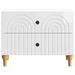 Dulap de noapte cu sertar Alb foarte lucios 62 x 34,5 x 48 cm - WALTI WALTI