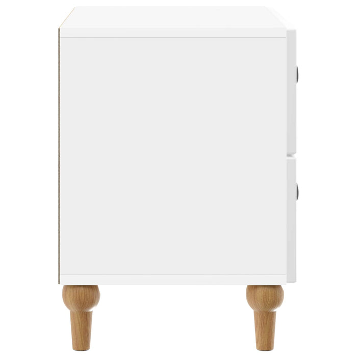 Dulap de noapte cu sertar Alb foarte lucios 62 x 34,5 x 48 cm - WALTI WALTI
