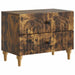 Dulap de noapte Stejar fumuriu 62 x 34,5 x 48 cm Lemn prelucrat - WALTI WALTI
