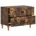 Dulap de noapte Stejar fumuriu 62 x 34,5 x 48 cm Lemn prelucrat - WALTI WALTI