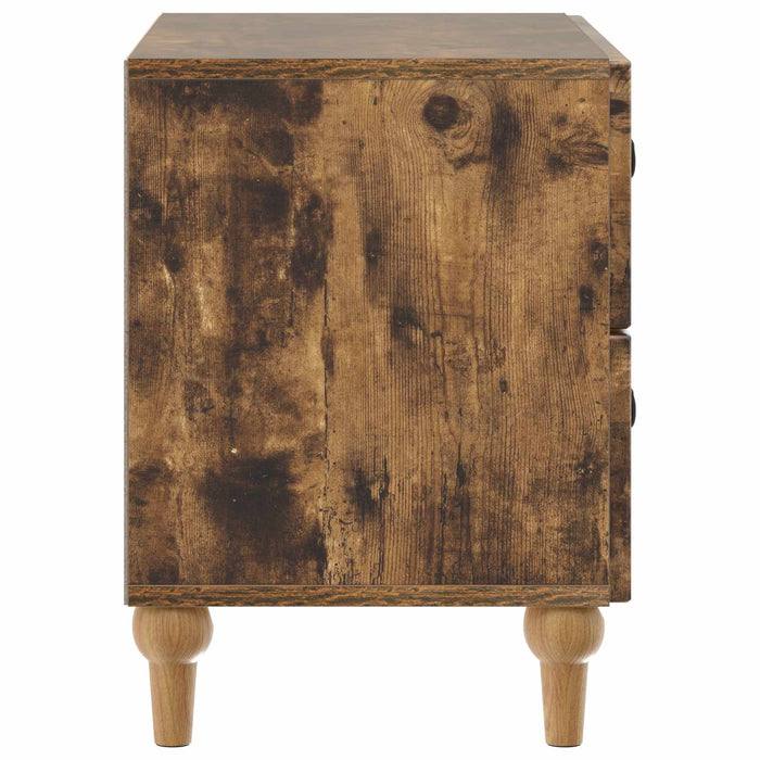Dulap de noapte Stejar fumuriu 62 x 34,5 x 48 cm Lemn prelucrat - WALTI WALTI