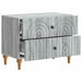 Dulap de noapte Sonoma gri 62 x 34,5 x 48 cm Lemn prelucrat - WALTI WALTI