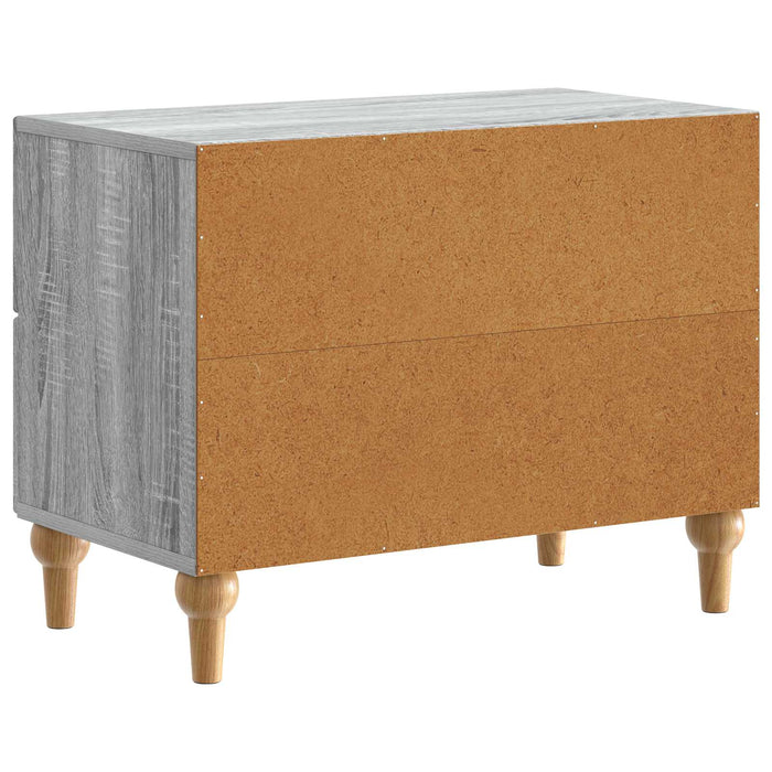 Dulap de noapte Sonoma gri 62 x 34,5 x 48 cm Lemn prelucrat - WALTI WALTI