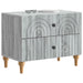 Dulap de noapte Sonoma gri 62 x 34,5 x 48 cm Lemn prelucrat - WALTI WALTI