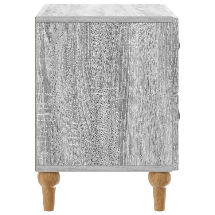 Dulap de noapte Sonoma gri 62 x 34,5 x 48 cm Lemn prelucrat - WALTI WALTI