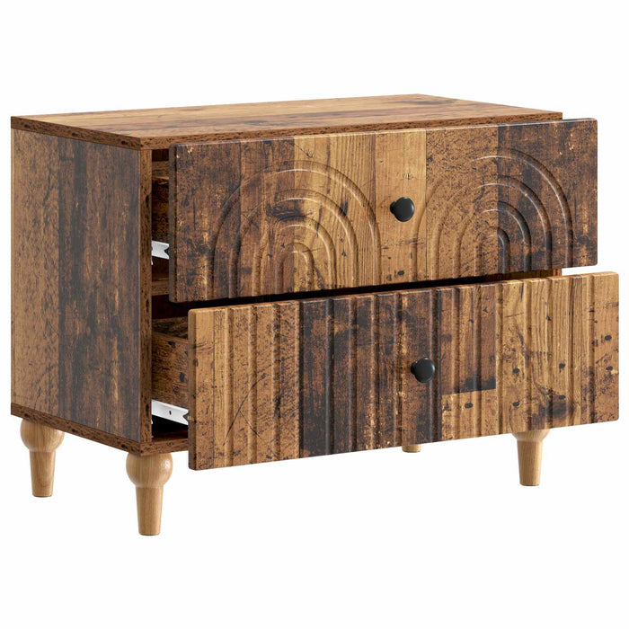 Dulap de noapte Lemn vechi 62 x 34,5 x 48 cm Lemn prelucrat - WALTI WALTI