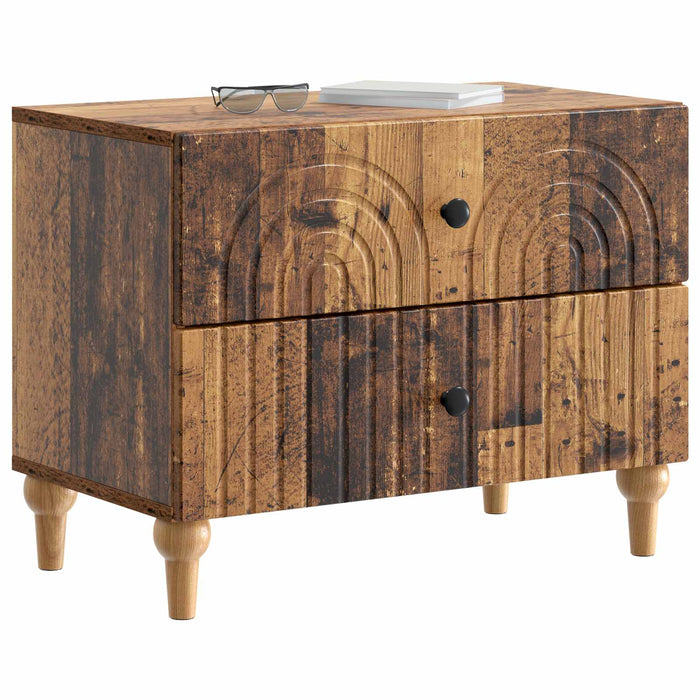 Dulap de noapte Lemn vechi 62 x 34,5 x 48 cm Lemn prelucrat - WALTI WALTI