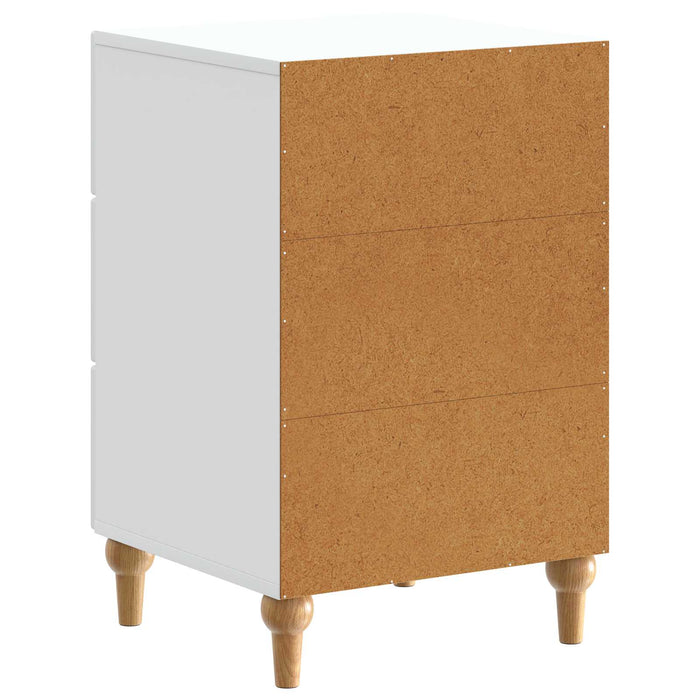 Dulap de noapte cu sertar Alb 43x 41 x 66,5 cm Lemn prelucrat - WALTI WALTI