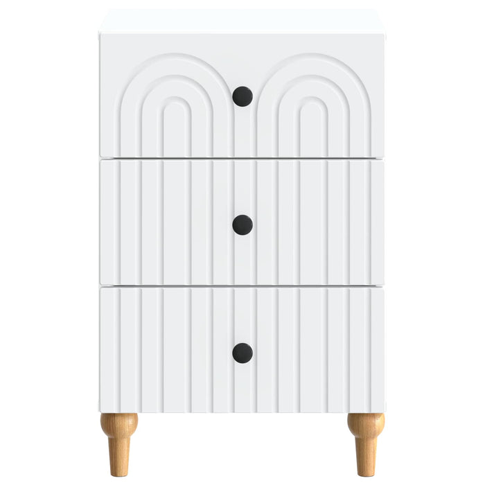 Dulap de noapte cu sertar Alb 43x 41 x 66,5 cm Lemn prelucrat - WALTI WALTI