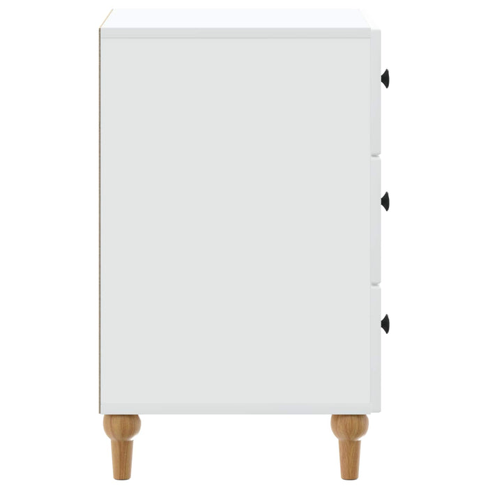 Dulap de noapte cu sertar Alb 43x 41 x 66,5 cm Lemn prelucrat - WALTI WALTI