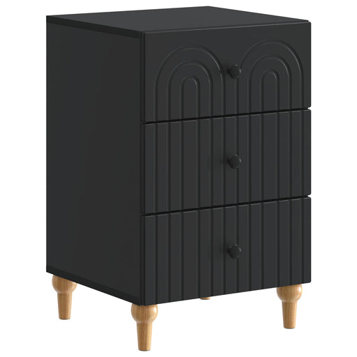Dulap de noapte cu sertar Negru 43x 41 x 66,5 cm Lemn prelucrat - WALTI WALTI