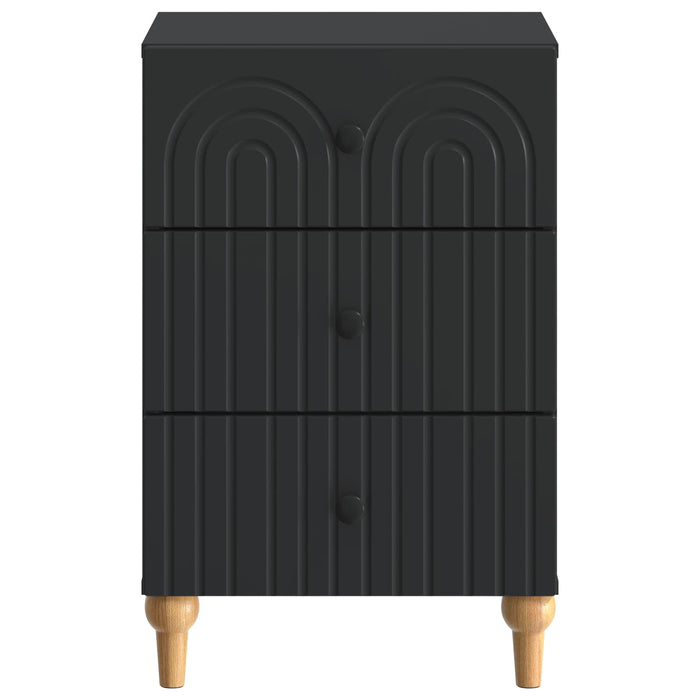 Dulap de noapte cu sertar Negru 43x 41 x 66,5 cm Lemn prelucrat - WALTI WALTI