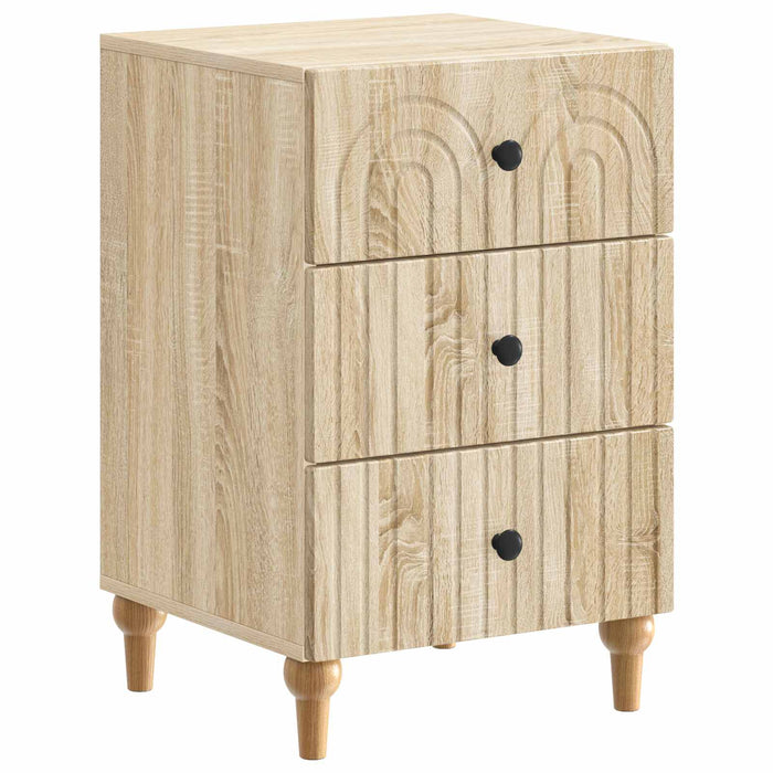 Dulap de noapte Stejar Sonoma 43x 41 x 66,5 cm Lemn prelucrat - WALTI WALTI