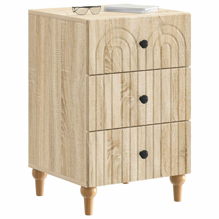 Dulap de noapte Stejar Sonoma 43x 41 x 66,5 cm Lemn prelucrat - WALTI WALTI