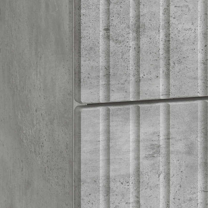 Dulap de noapte Gri Beton 43x 41 x 66,5 cm Lemn prelucrat - WALTI WALTI
