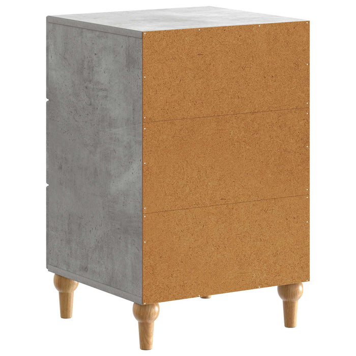Dulap de noapte Gri Beton 43x 41 x 66,5 cm Lemn prelucrat - WALTI WALTI