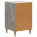 Dulap de noapte Gri Beton 43x 41 x 66,5 cm Lemn prelucrat - WALTI WALTI