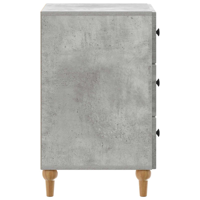 Dulap de noapte Gri Beton 43x 41 x 66,5 cm Lemn prelucrat - WALTI WALTI