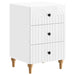 Dulap de noapte cu sertar Alb foarte lucios 43x 41 x 66,5 cm - WALTI WALTI