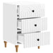 Dulap de noapte cu sertar Alb foarte lucios 43x 41 x 66,5 cm - WALTI WALTI