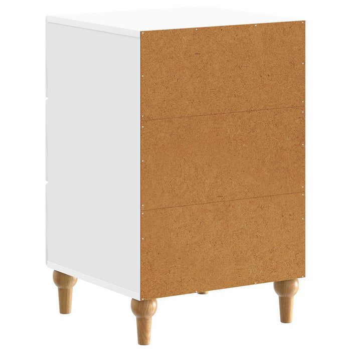 Dulap de noapte cu sertar Alb foarte lucios 43x 41 x 66,5 cm - WALTI WALTI